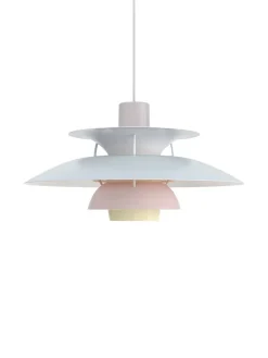Louis Poulsen PH 5 pendel, Pastel Blue Rose Peach af Poul Henningsen><noscript><img width=