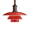 Louis Poulsen PH 3½-3 Pendel, rød af Poul Henningsen> Pendler|Spots