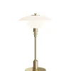 Louis Poulsen PH 2/1 Portable Bordlampe, messing fra> Portable Lamper|Skrivebordslamper