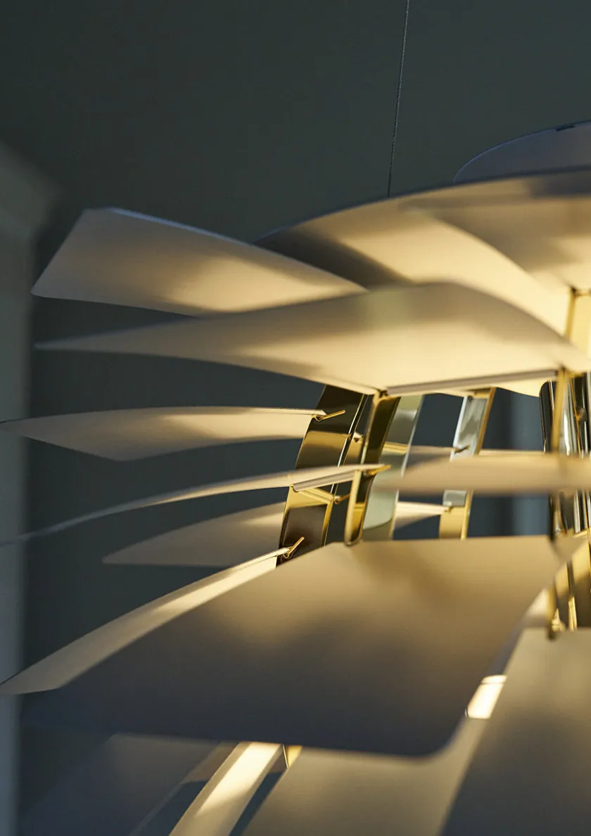 Louis Poulsen PH Artichoke Dusty Blue/Brass fra> Pendler|Spots
