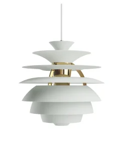 Louis Poulsen PH Snowball, dusty blue/brass af Poul Henningsen><noscript><img width=