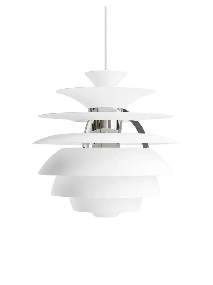 Louis Poulsen PH Snowball, dusty green/brass af Poul Henningsen> Spots|Pendler