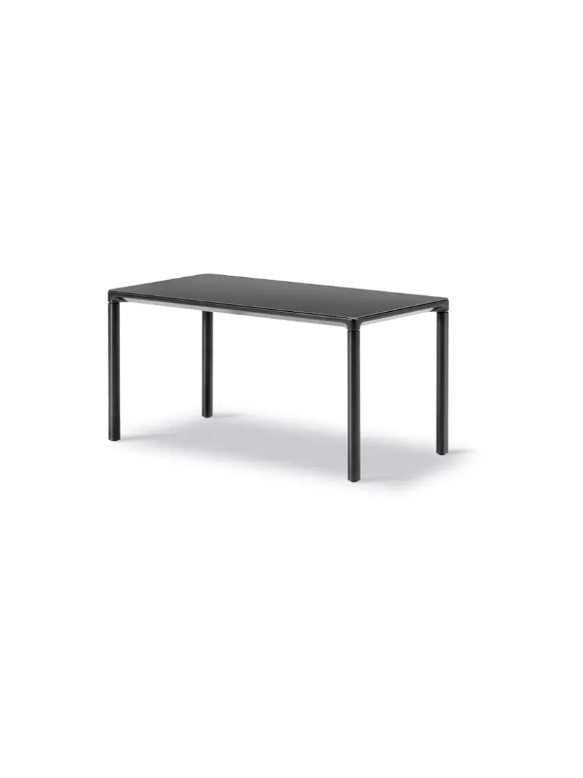 Fredericia Furniture Piloti Bord, sort laminat fra> Sofaborde