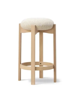 Fredericia Furniture Pioneer Bar Stool, lacquered oak/zero 0001 fra> Barstole