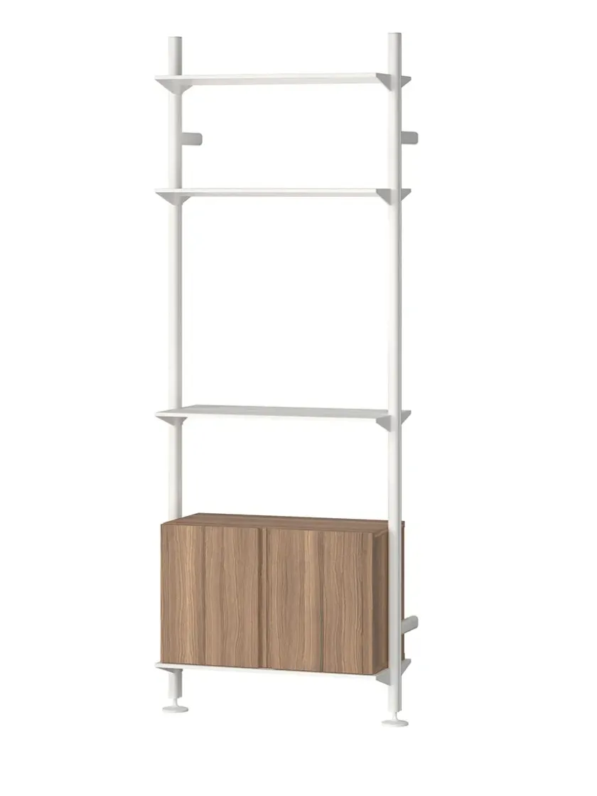String Furniture Pira G2 Floor-to-Wall Shelving Bundle B fra String> Reolsystemer