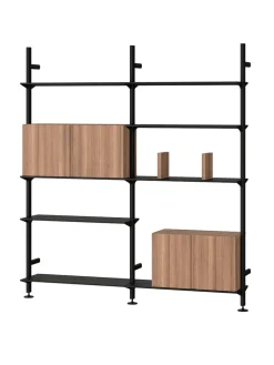String Furniture Pira G2 Floor-to-Wall Shelving Bundle D fra String><noscript><img width=