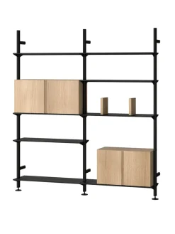 String Furniture Pira G2 Floor-to-Wall Shelving Bundle D fra String><noscript><img width=