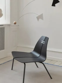 Fritz Hansen PK23 Lounge Chair, black/steel af Poul Kjærholm><noscript><img width=