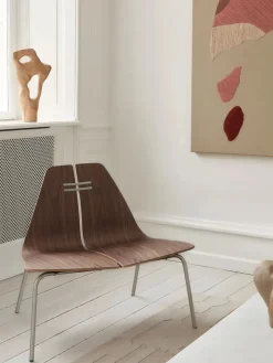 Fritz Hansen PK23 Lounge Chair, oak/steel af Poul Kjærholm><noscript><img width=