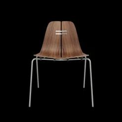 Fritz Hansen PK3 spisebordsstol, valnød af Poul Kjærholm><noscript><img width=