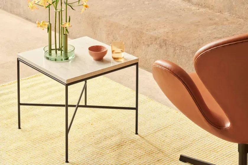Fritz Hansen Planner Sofabord 100x100 fra> Sofaborde