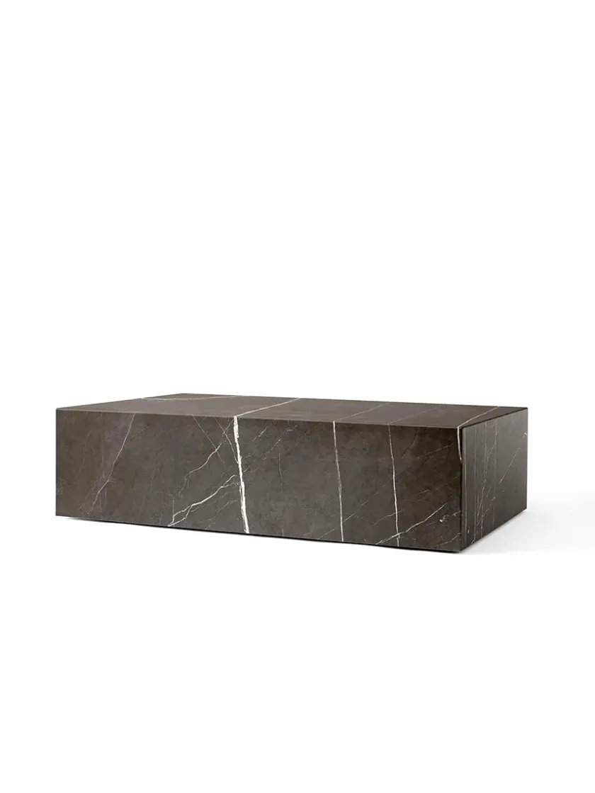 Audo Copenhagen Plinth Low, grey galaxy marble fra> Sofaborde