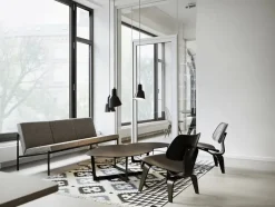 Vitra Plywood Group LCW, sortlakeret ask fra> Loungestole|Lænestole