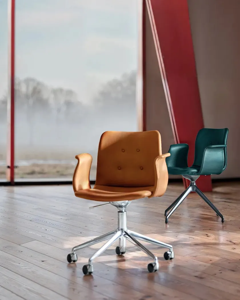 Bent Hansen Primum Chair 5 Star Swivel m. Hjul fra> Kontorstole
