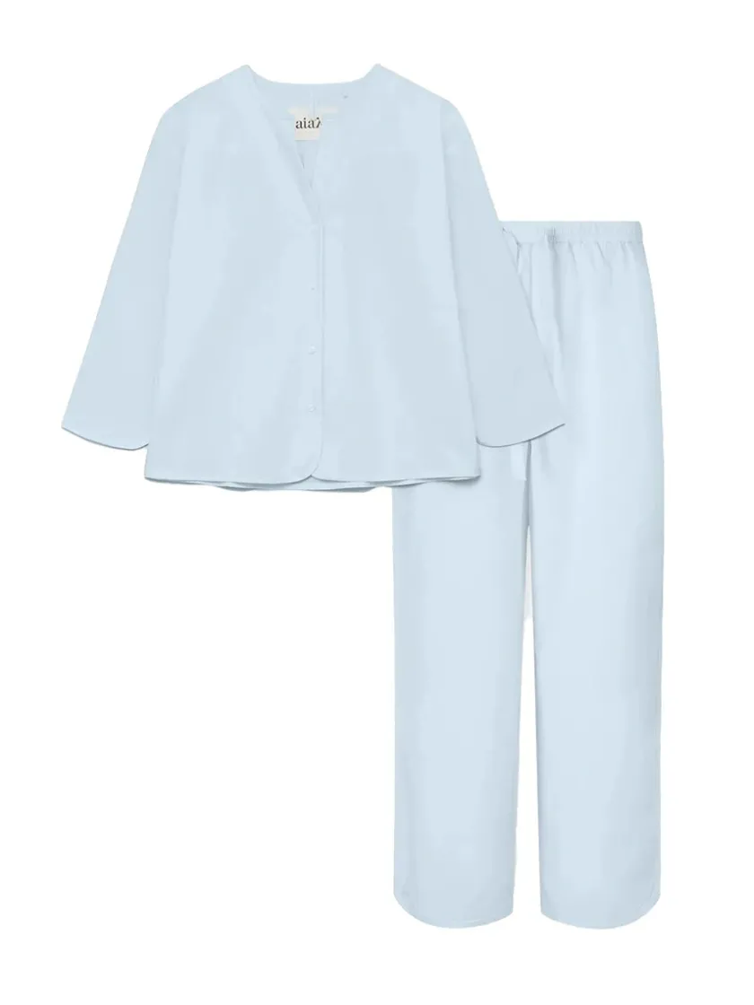 Aiayu Pyjamas Poplin, blue eyes fra> Gaver Til Hende|Tøj