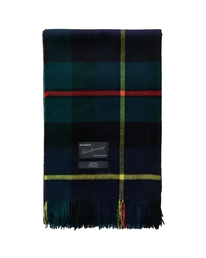 Magniberg Queen blanket - Scottish green tartan fra> Gaver Til Hende|Puder Og Plaider