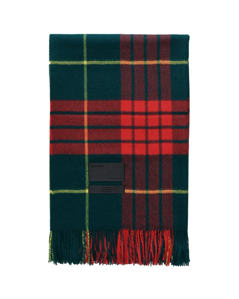 Magniberg Queen blanket - Scottish green tartan fra> Gaver Til Hende|Puder Og Plaider