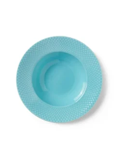Lyngby Porcelæn Rhombe dyb tallerken, grøn Ø24,5 cm fra><noscript><img width=