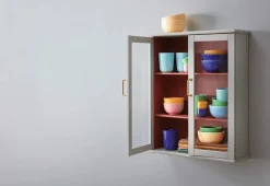 Lyngby Porcelæn Rhombe krus, blå fra><noscript><img width=
