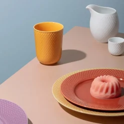 Lyngby Porcelæn Rhombe krus, grøn fra><noscript><img width=
