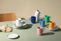Lyngby Porcelæn Rhombe krus m. hank, grøn fra> Service