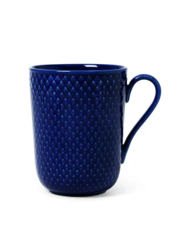 Lyngby Porcelæn Rhombe krus m. hank, gul fra><noscript><img width=