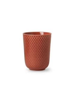 Lyngby Porcelæn Rhombe krus, terracotta fra> Service