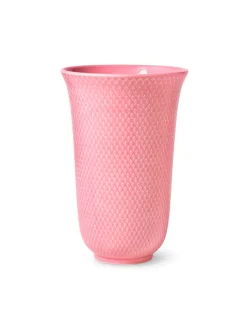 Lyngby Porcelæn Rhombe vase, gul fra><noscript><img width=