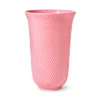 Lyngby Porcelæn Rhombe vase, rosa fra> Vaser