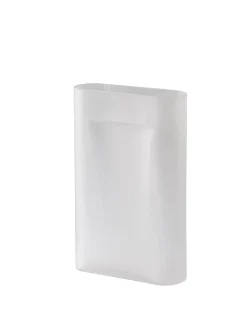 Muuto Ridge Vase, taupe frosted glass fra><noscript><img width=