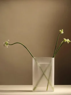 Muuto Ridge Vase, taupe frosted glass fra><noscript><img width=
