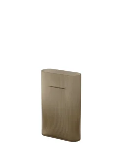 Muuto Ridge Vase, taupe frosted glass fra><noscript><img width=