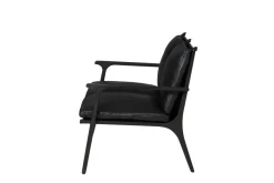 Stellar Works Rén Lounge sofa 2. pers sortmalet eg, sort læder fra><noscript><img width=