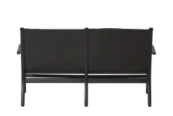 Stellar Works Rén Lounge sofa 2. pers sortmalet eg, sort læder fra><noscript><img width=