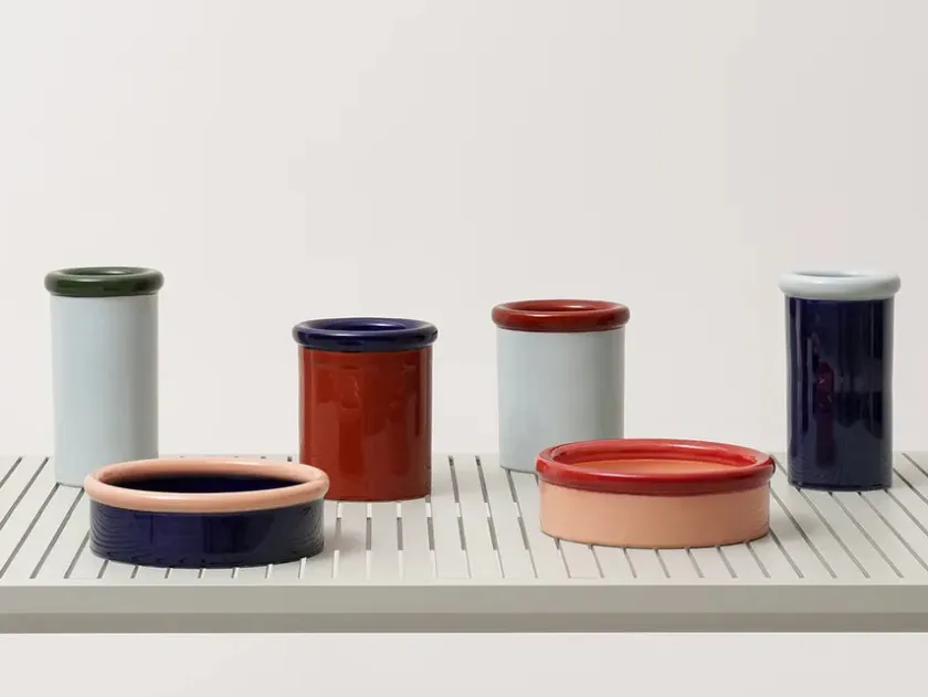 Nine ROD bowl, coral/dark blue fra> Service