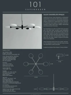 101 Copenhagen Salon Chandelier, grande opaque fra><noscript><img width=