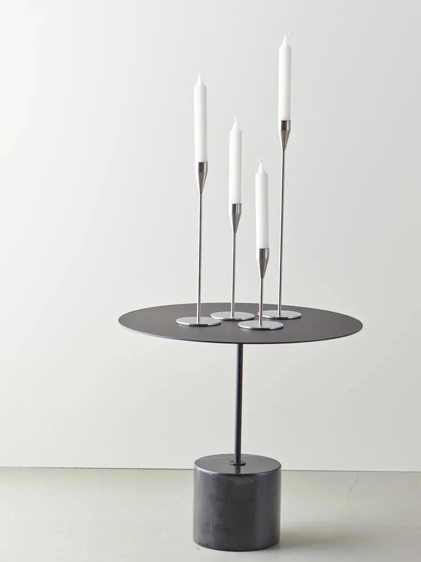 Piet Hein Saturn Lysestage, sort fra> Lysestager