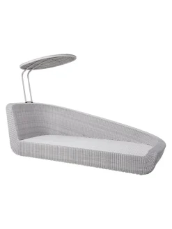 Cane-line Savannah Daybed, venstre i hvid/grå fra><noscript><img width=