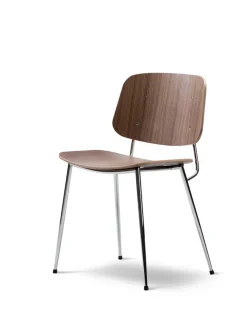 Fredericia Furniture Søborg Stol, stålstel af Børge Mogensen><noscript><img width=
