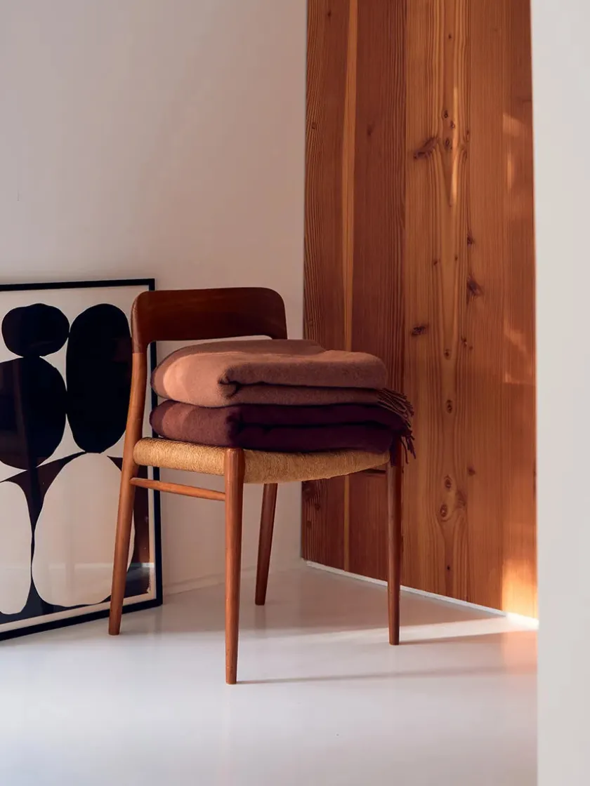 Silkeborg Uldspinderi Season Plaid, blackberry fra> Puder Og Plaider