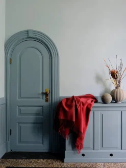 Silkeborg Uldspinderi Secret Plaid, beetroot/rhubarb fra><noscript><img width=