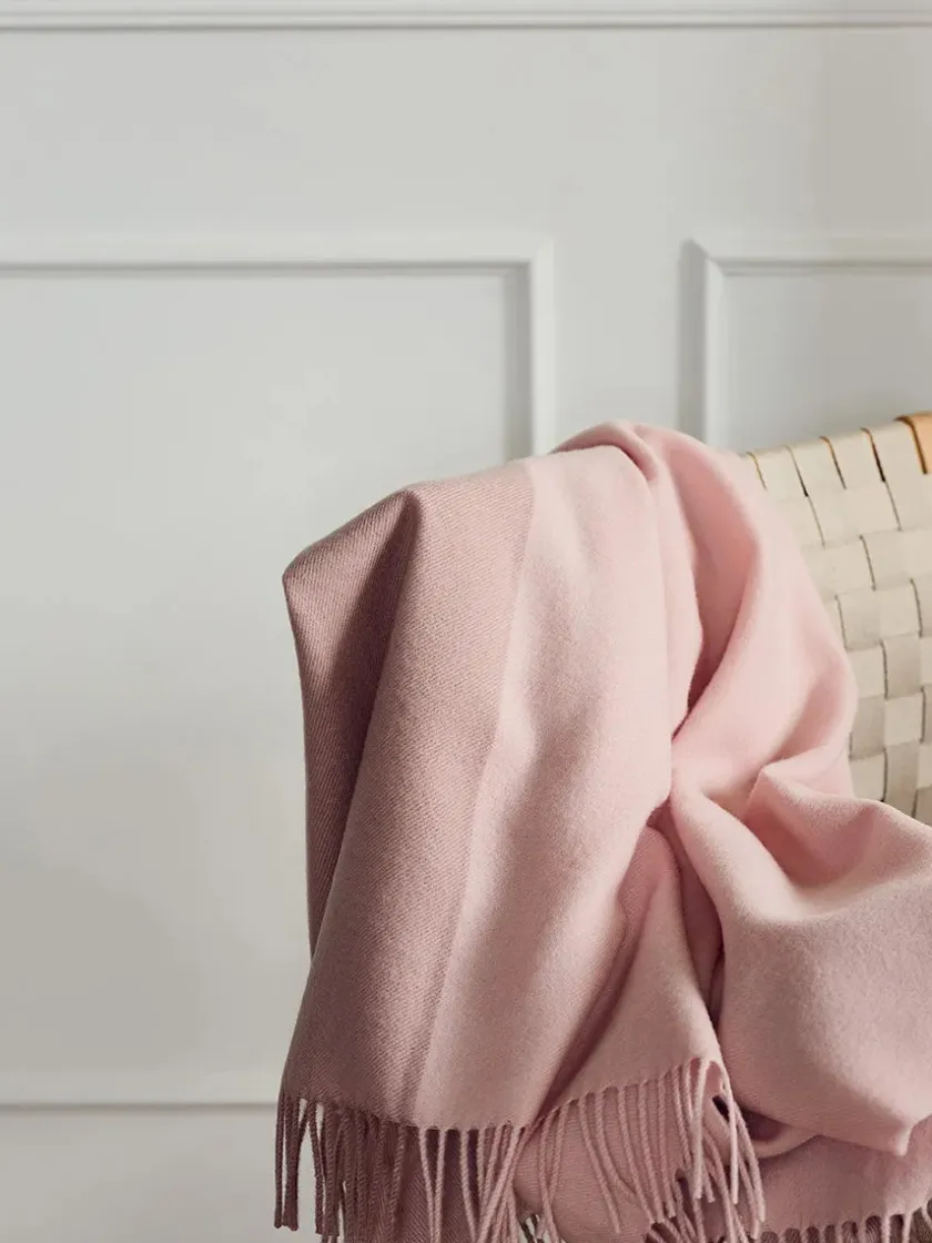 Silkeborg Uldspinderi Secret Plaid, blush/rosa fra> Puder Og Plaider