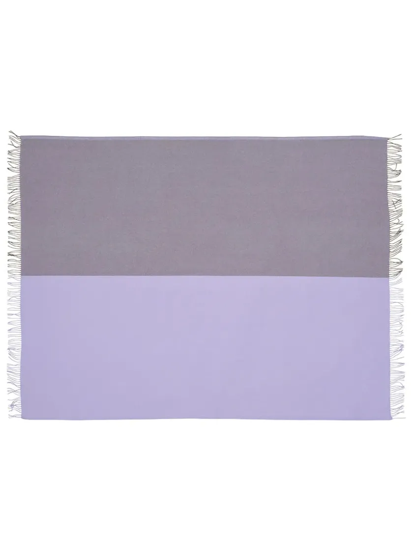 Silkeborg Uldspinderi Secret Plaid, clay/lilac fra> Puder Og Plaider