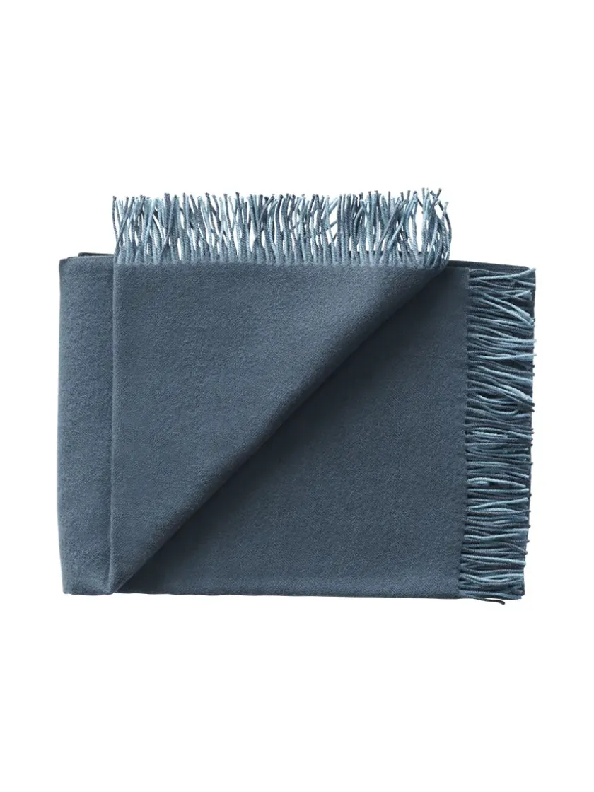Silkeborg Uldspinderi Secret Plaid, granite/black fra> Puder Og Plaider