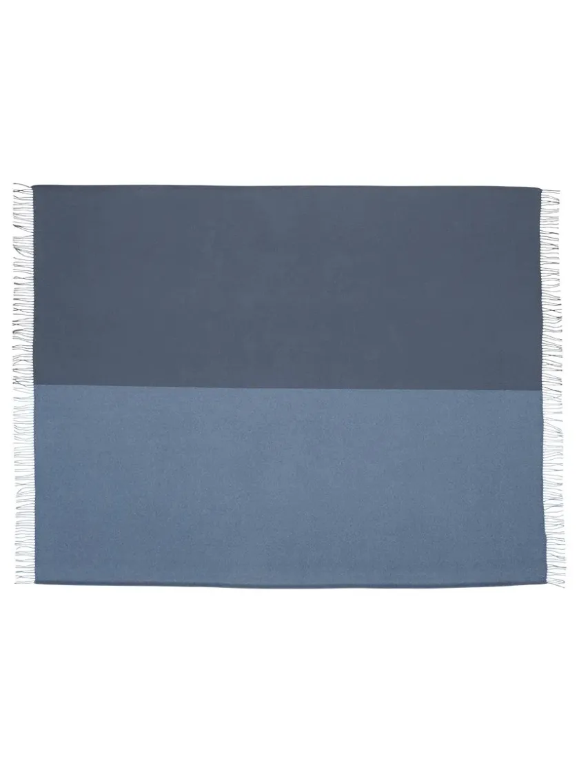 Silkeborg Uldspinderi Secret Plaid, ocean/ink fra> Gaver Til Ham|Puder Og Plaider