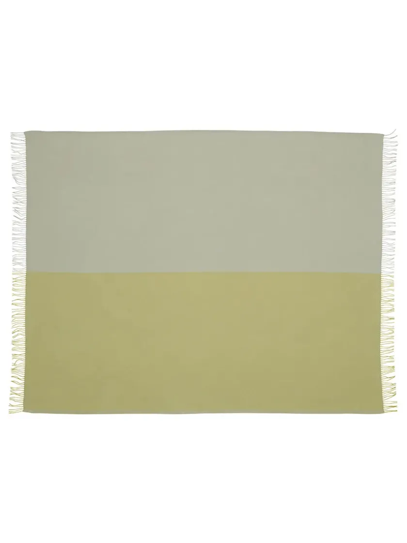 Silkeborg Uldspinderi Secret Plaid, ocher/caramel fra> Puder Og Plaider