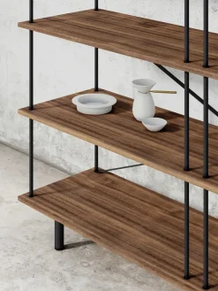 Stellar Works Seiton Reol 3-2 R, valnød fra> Reolsystemer|Reoler