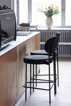 Verpan Serie 430 barstol, sort af Verner Panton><noscript><img width=