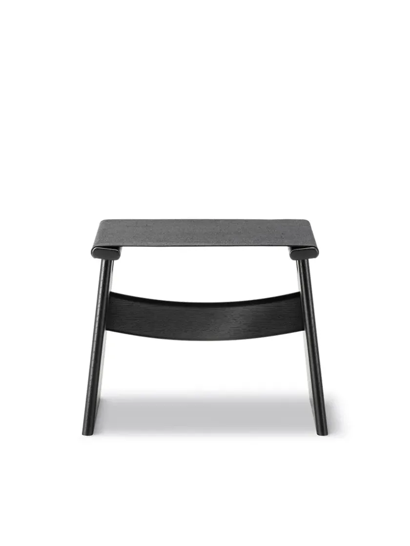 Fredericia Furniture Seto Stool, eg sort lak fra> Skamler