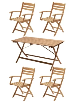 Fritz Hansen Skagerak Selandia Sæt, 4 stole og bord 147 fra><noscript><img width=